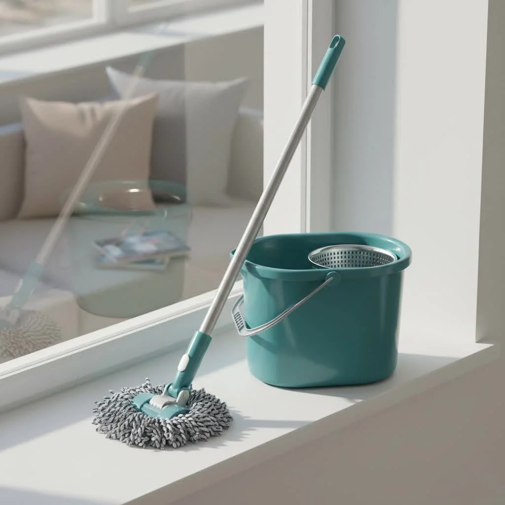 Mr. Clean Spin Mop with dual buckets