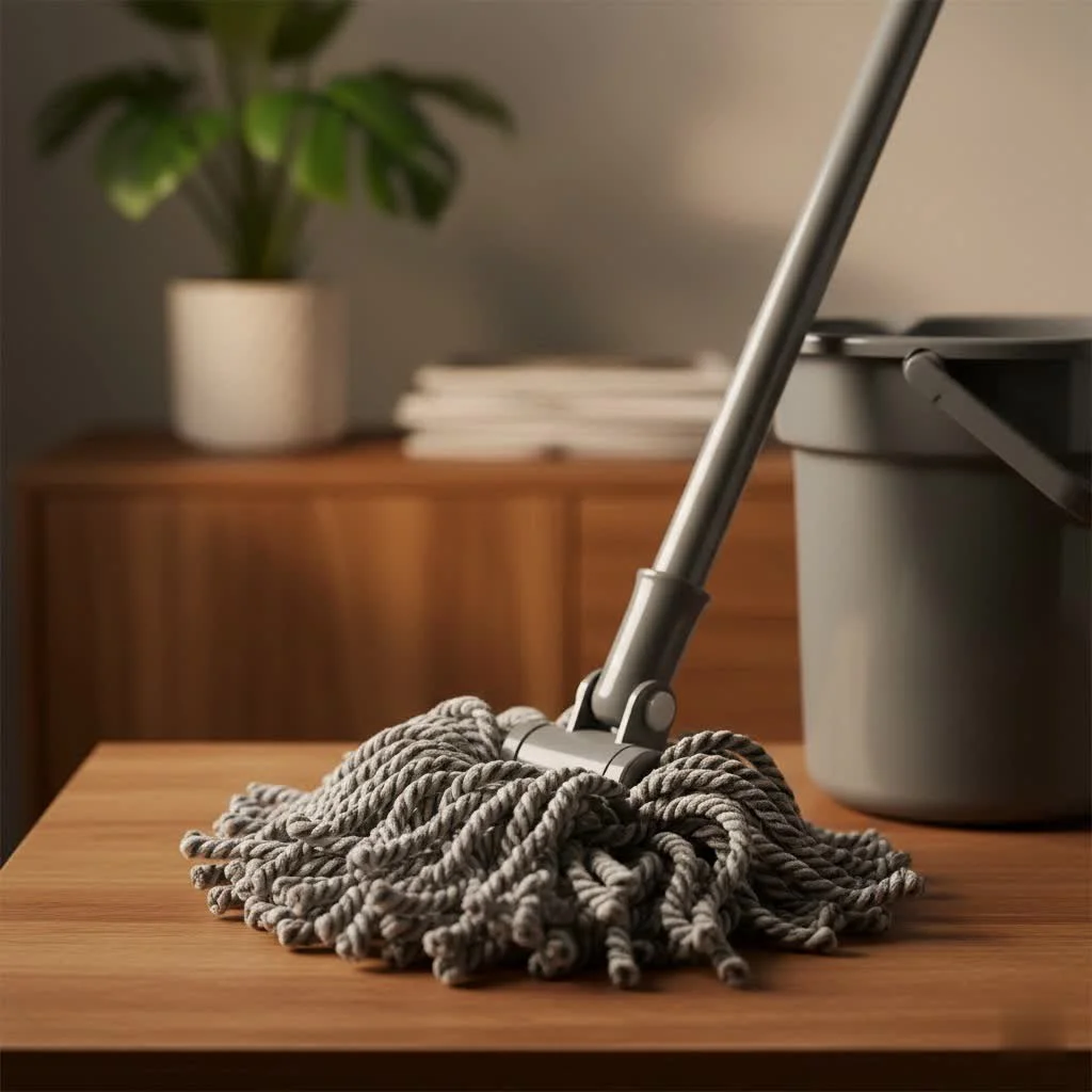RinseClean Spin Mop with dual-tank system